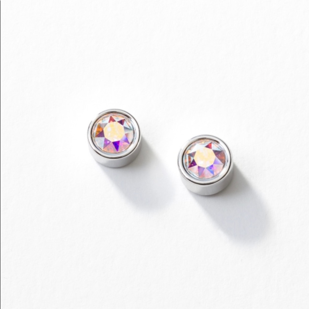 Touchstone Crystal by Swarovski Aurore Boreale Ice Earrings